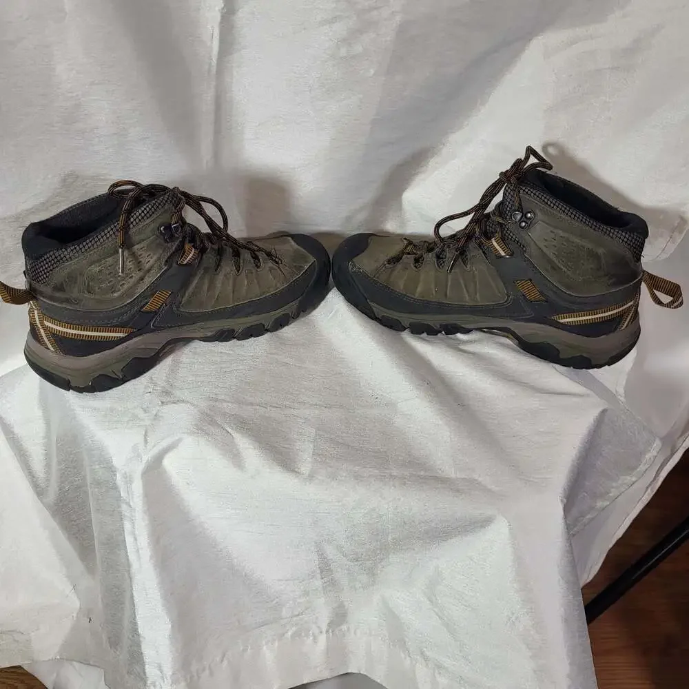 Keen Targhee III Waterproof Mid Hiking Boots Brown Gray Men's, size 9